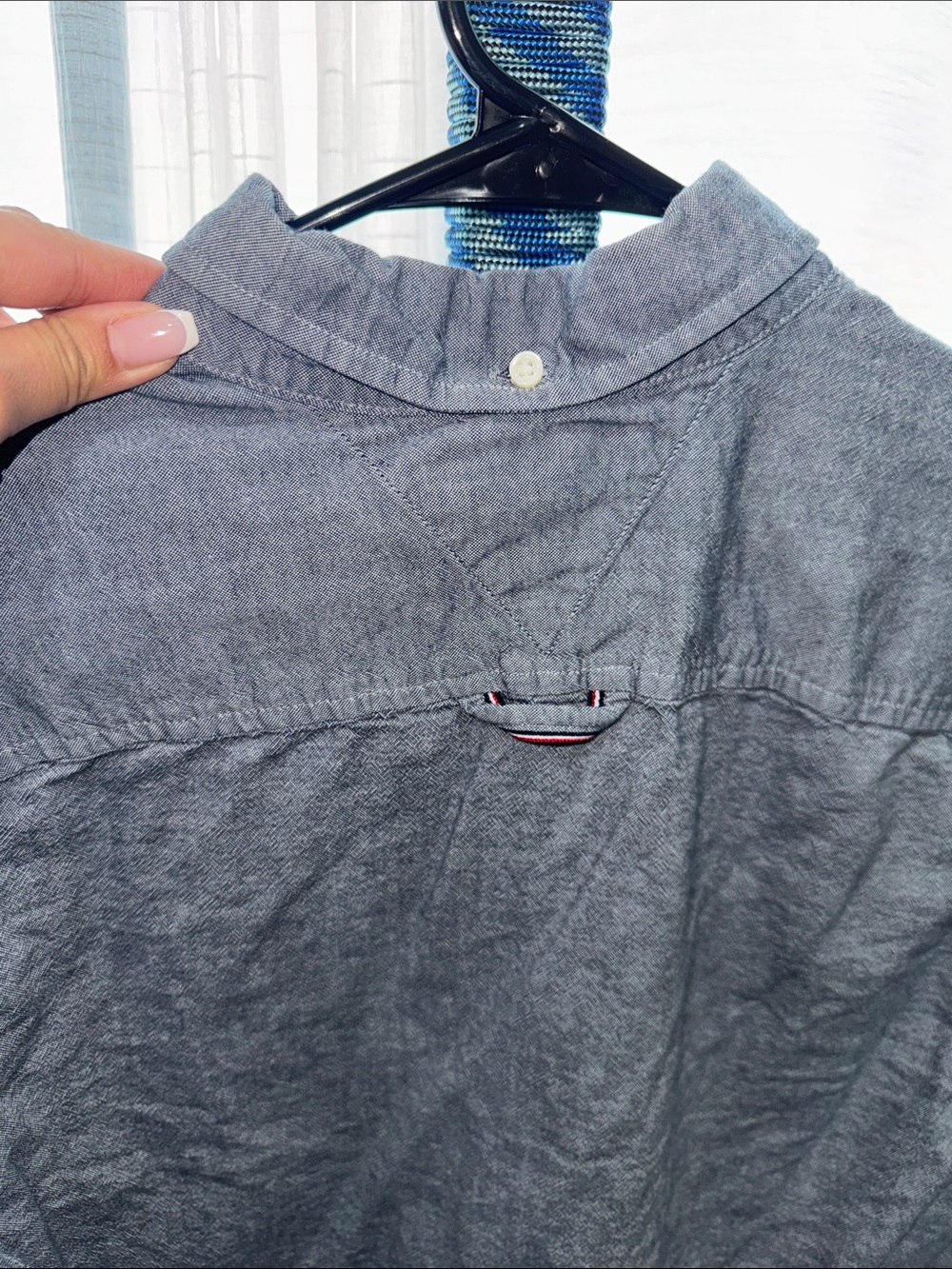 Tommy Hilfiger- Blue Button Down Shirt Size Medium 👔 - Picture 13 of 15
